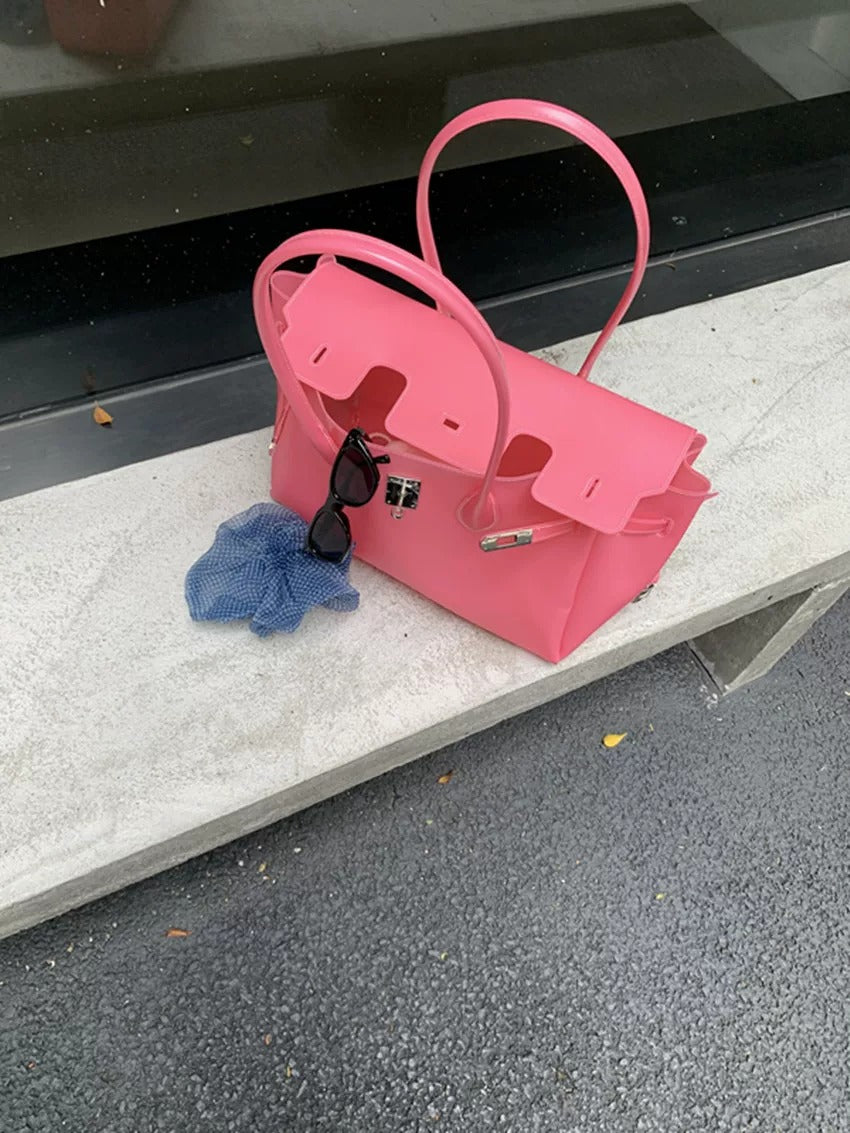 Jelly Turn-Lock Tote Bag_BDHL8250