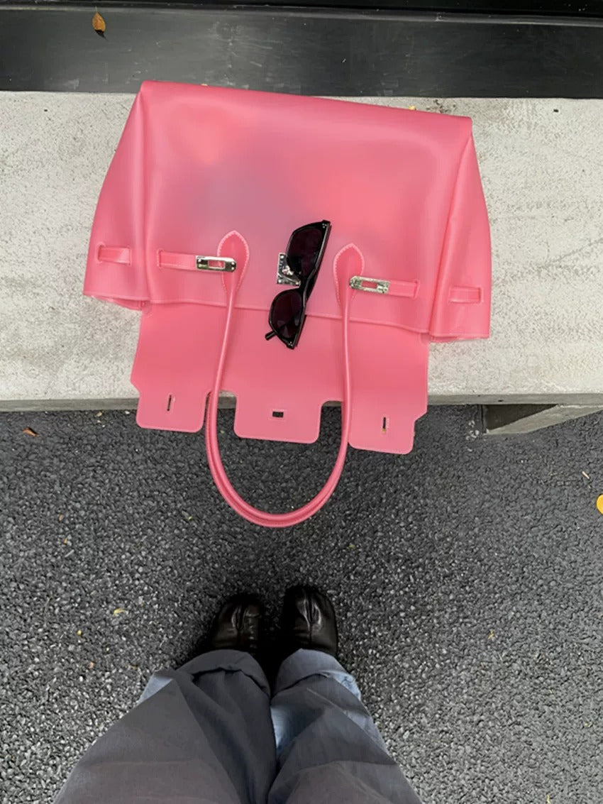 Jelly Turn-Lock Tote Bag_BDHL8250