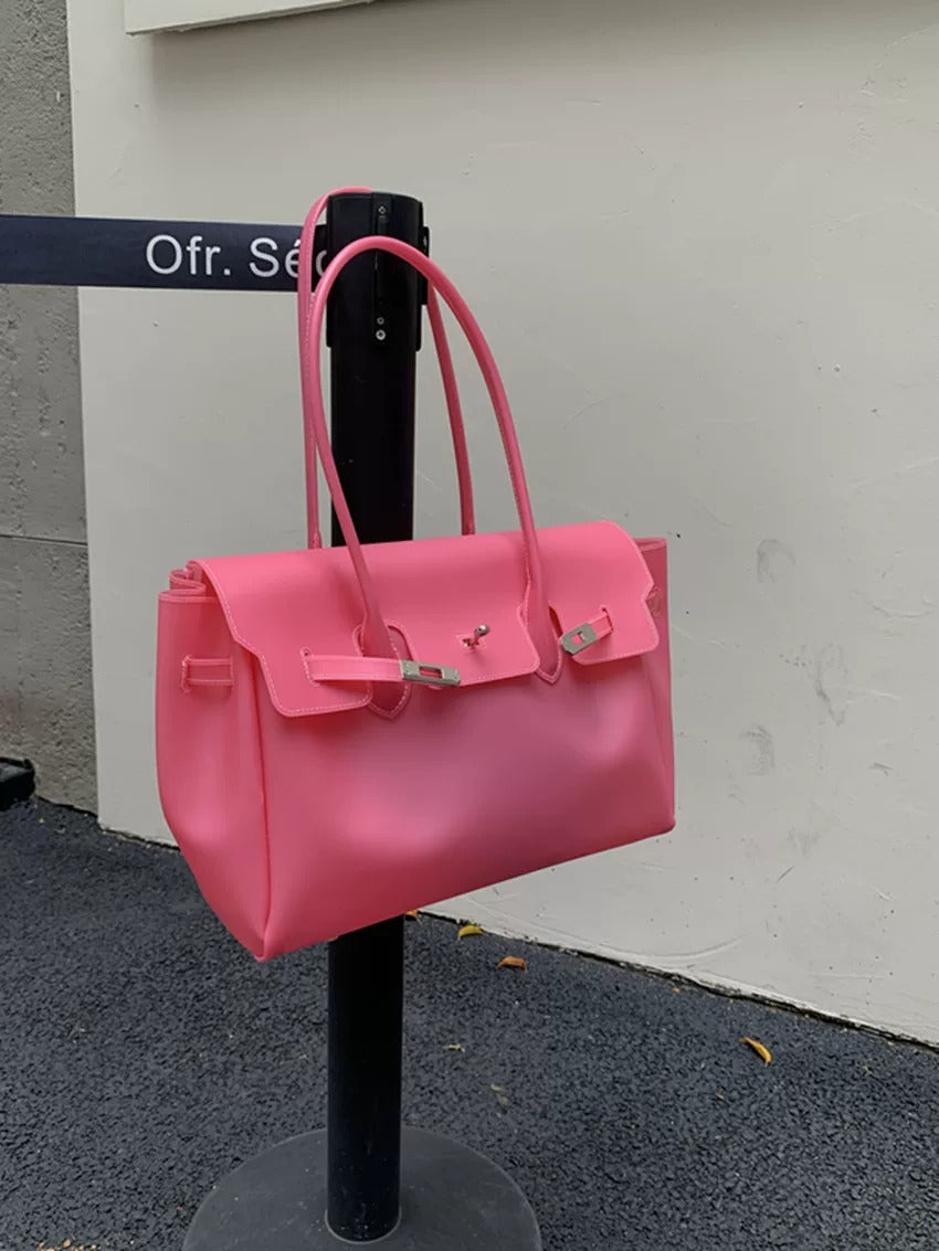 Jelly Turn-Lock Tote Bag_BDHL8250