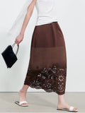 Cutwork Lace Hem Maxi Skirt_BDHL8345