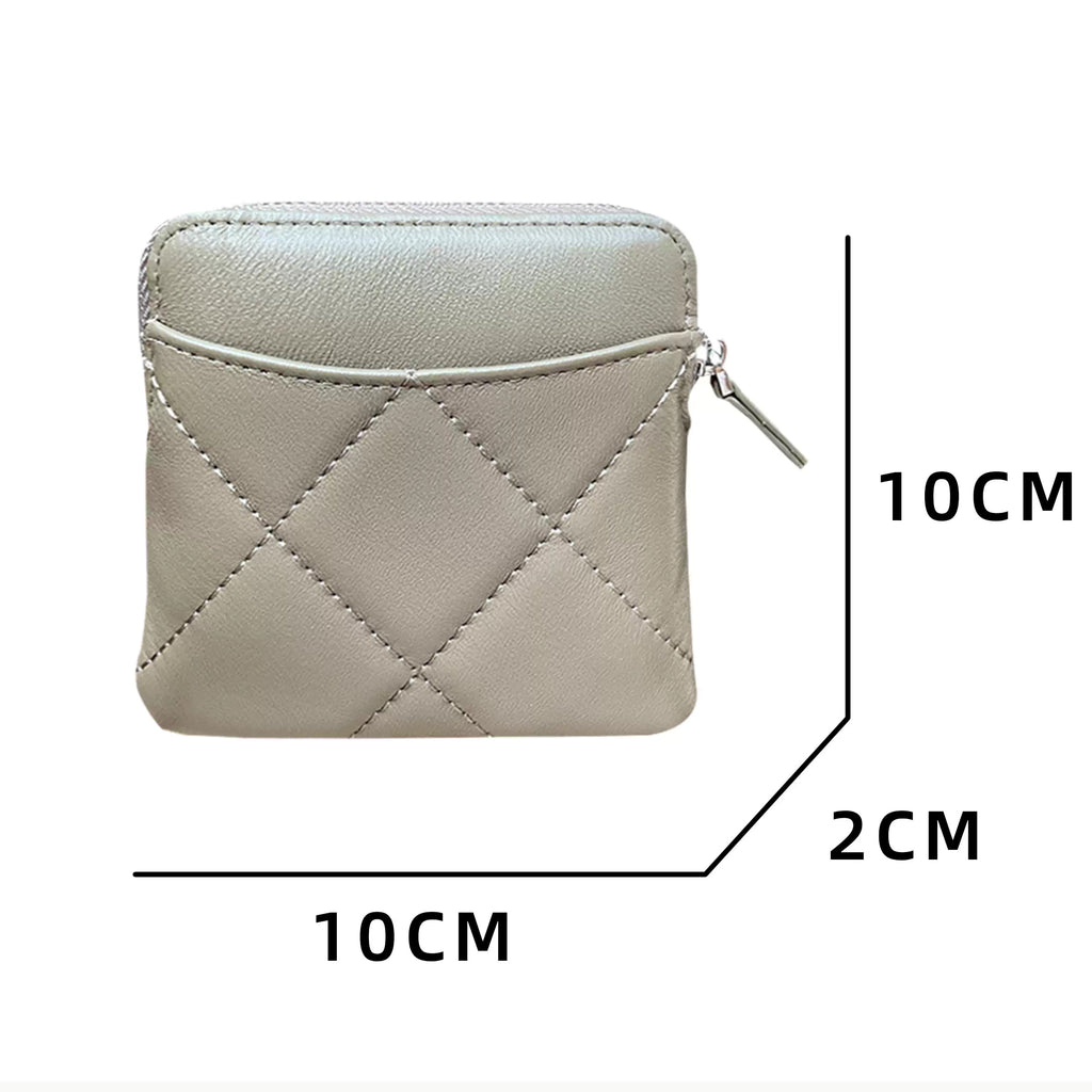 Elegant Quilted Mini Card Holder Wallet_BDHL8196