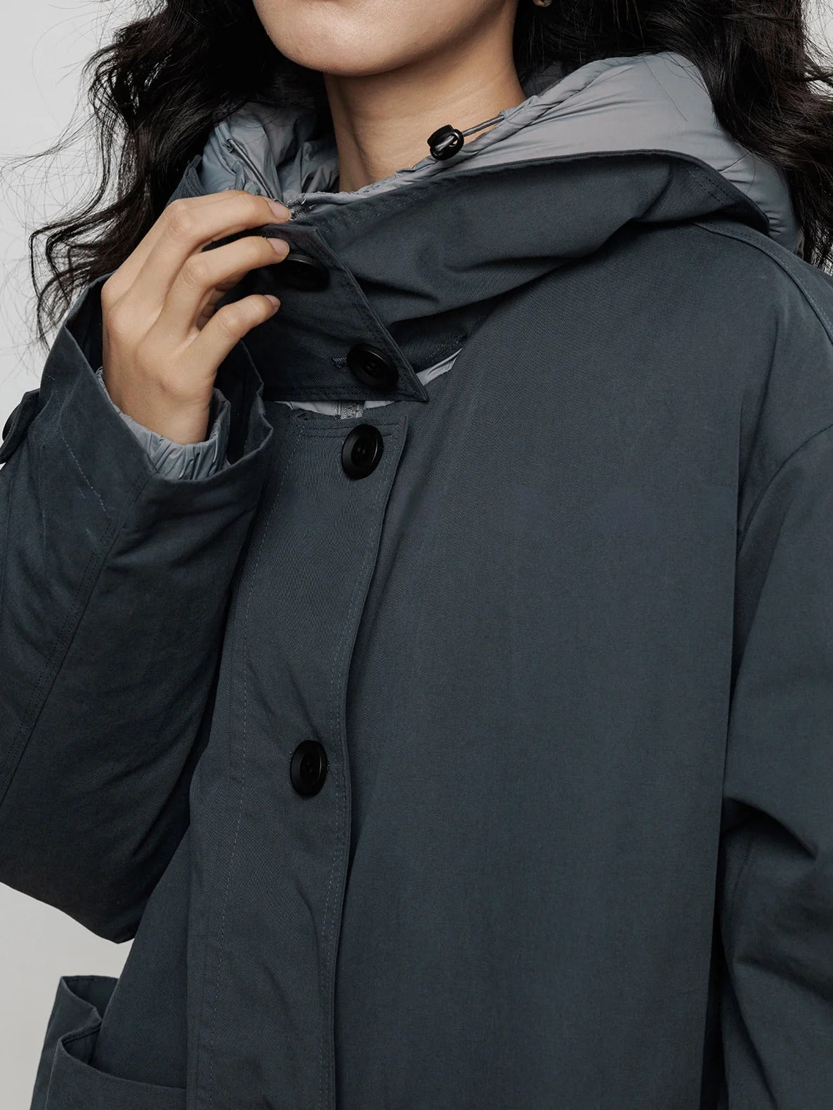 Hooded Reversible Long Down Jacket_BDHL8102