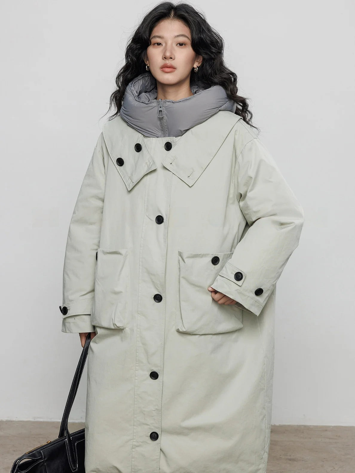 Hooded Reversible Long Down Jacket_BDHL8102