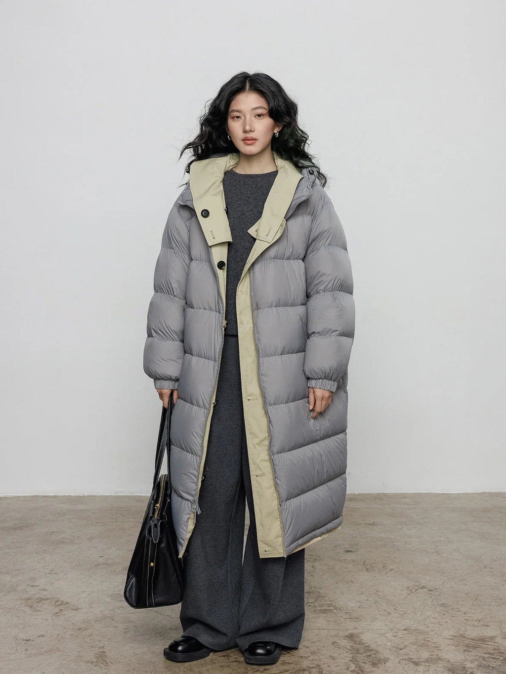Hooded Reversible Long Down Jacket_BDHL8102
