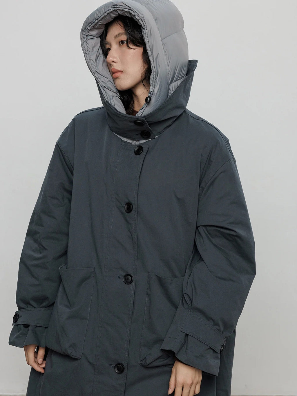 Hooded Reversible Long Down Jacket_BDHL8102