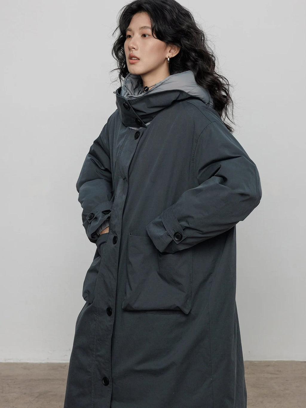 Hooded Reversible Long Down Jacket_BDHL8102