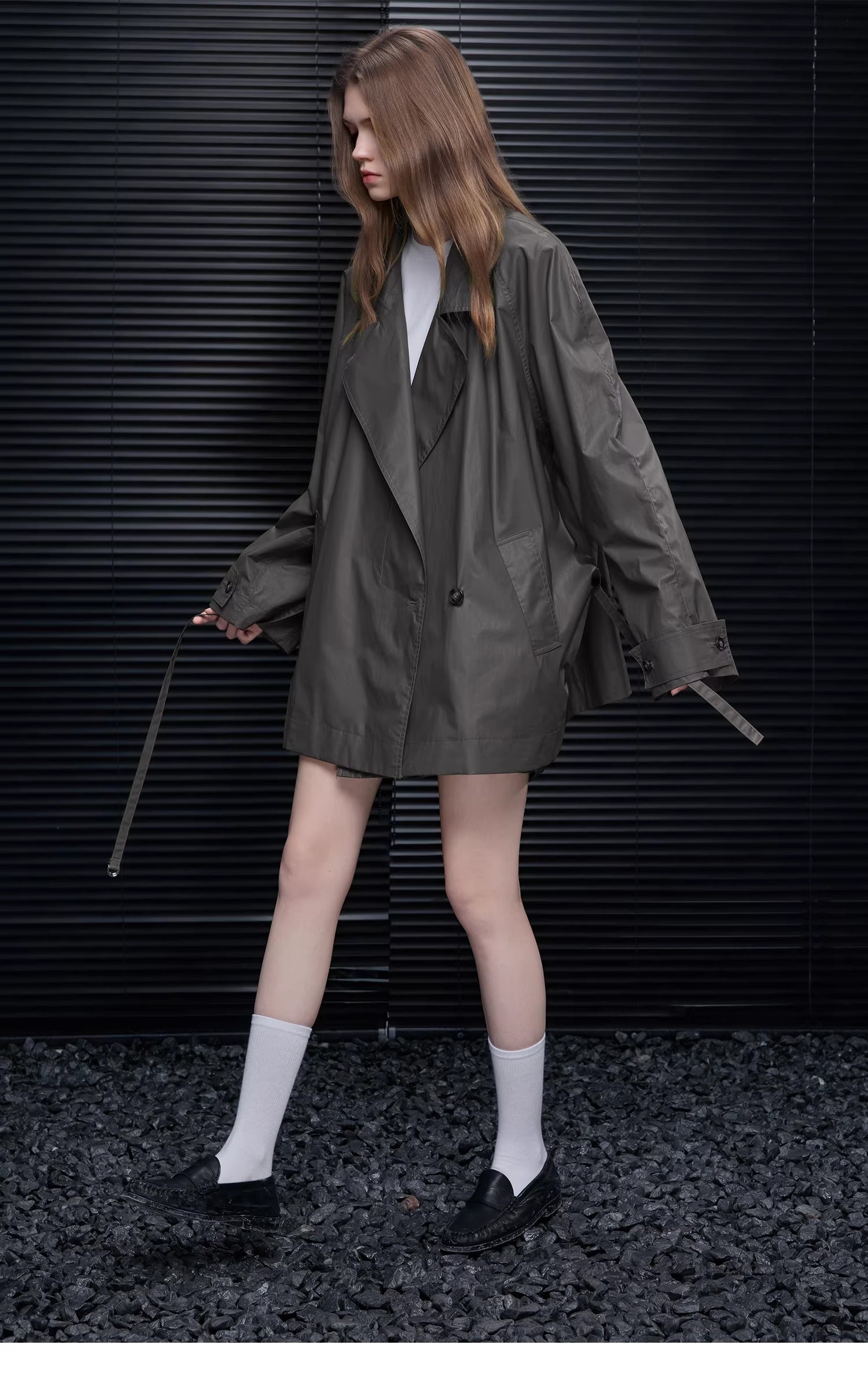 Belted Raglan Trench Coat_BDHL8179