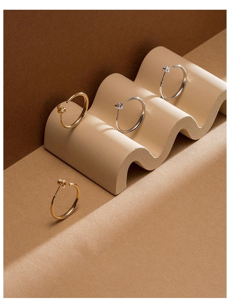 Plain ring stud pierce_BDHL4968