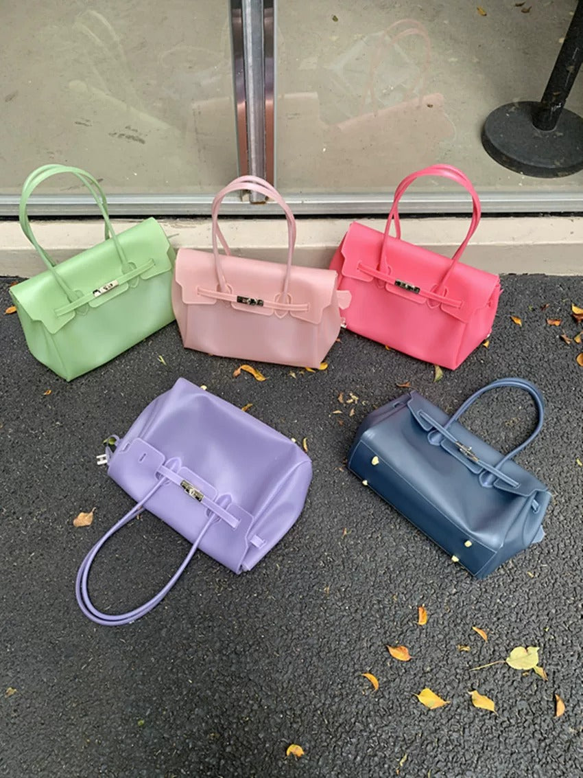 Jelly Turn-Lock Tote Bag_BDHL8250