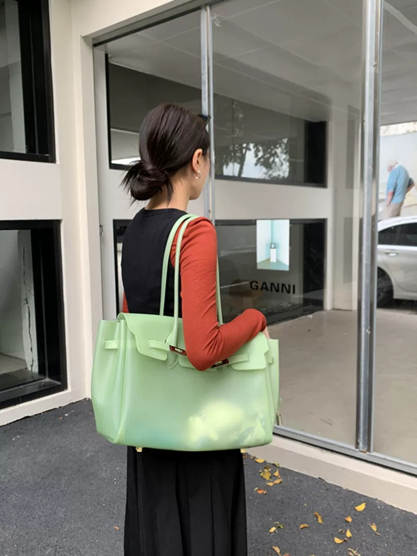 Jelly Turn-Lock Tote Bag_BDHL8250
