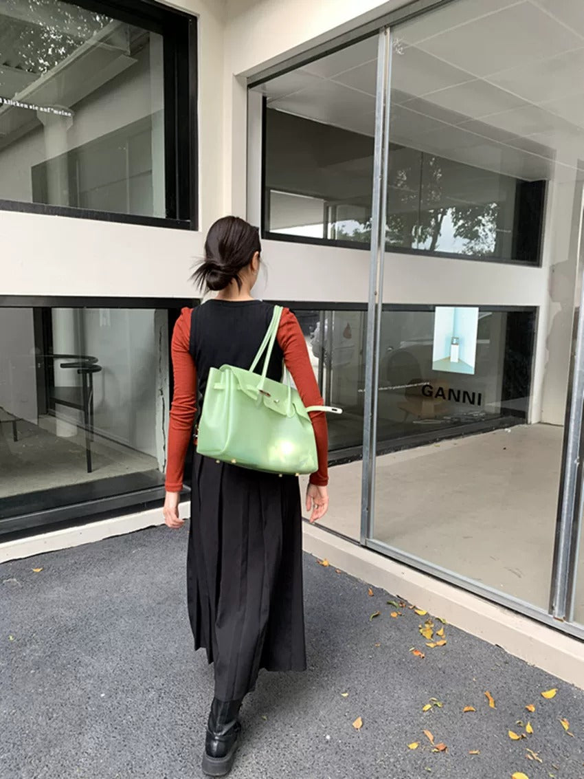 Jelly Turn-Lock Tote Bag_BDHL8250