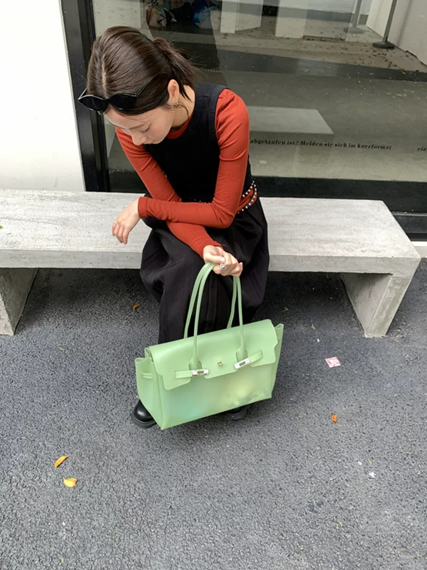 Jelly Turn-Lock Tote Bag_BDHL8250