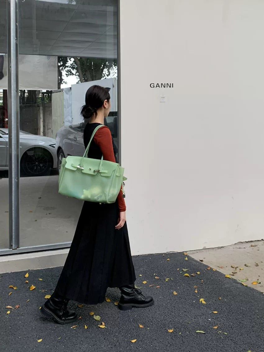 Jelly Turn-Lock Tote Bag_BDHL8250