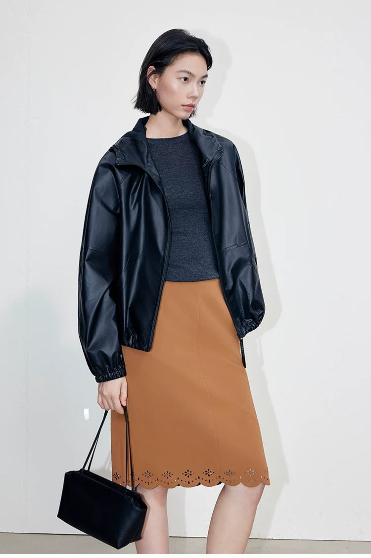 PU Hooded Jacket_BDHL8399