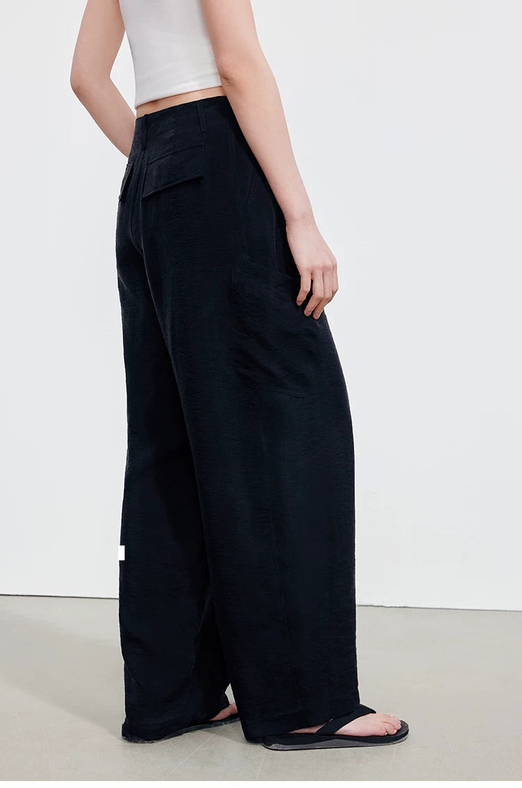 Drawstring Wide-Leg Cargo Pants_BDHL8340