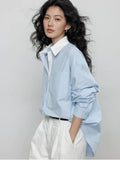 Oversized Cotton Poplin Shirt_BDHL8358