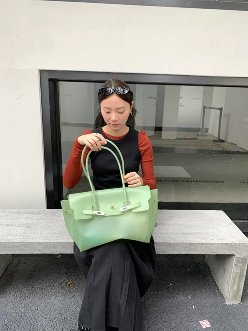 Jelly Turn-Lock Tote Bag_BDHL8250