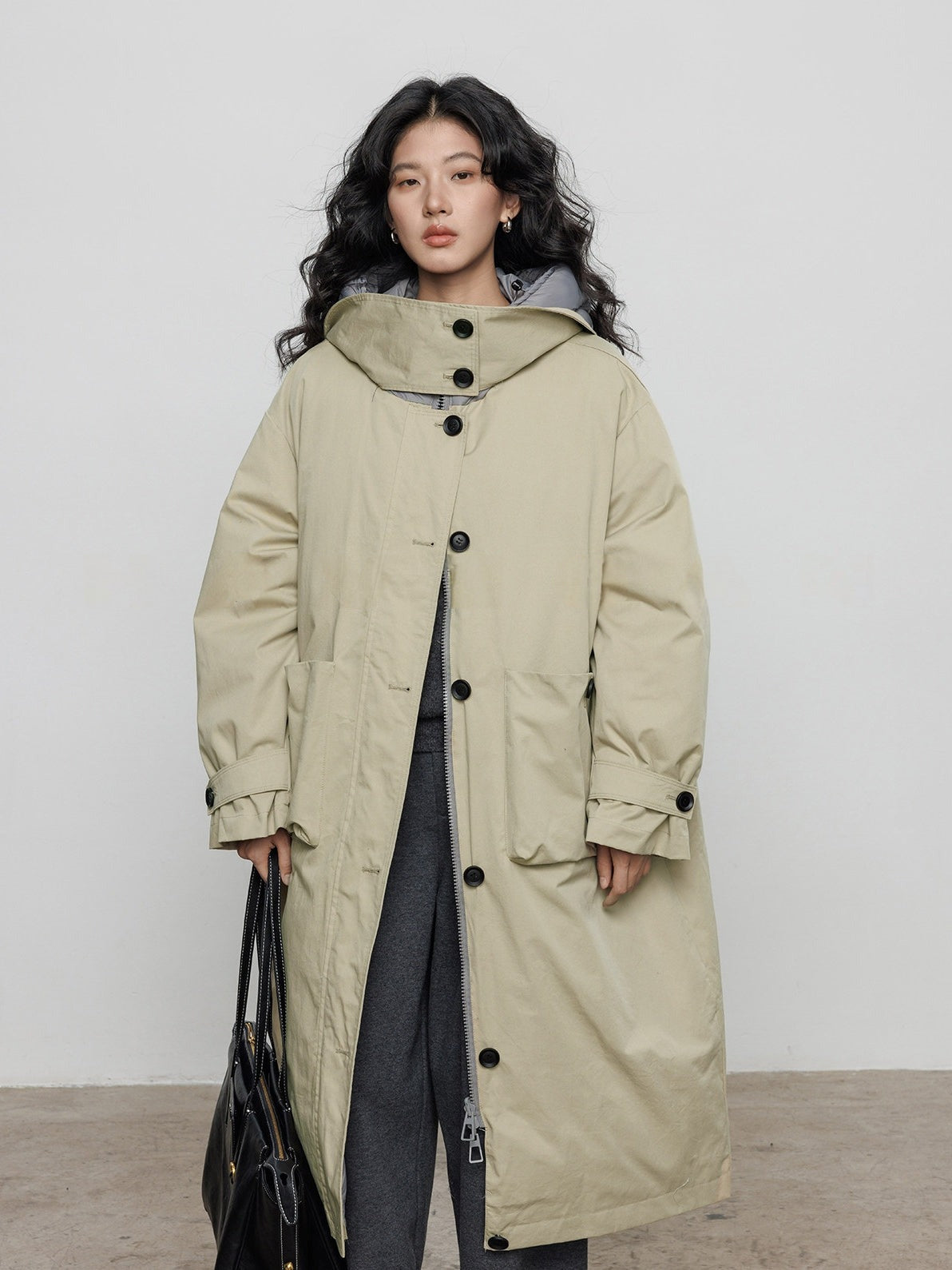 Hooded Reversible Long Down Jacket_BDHL8102