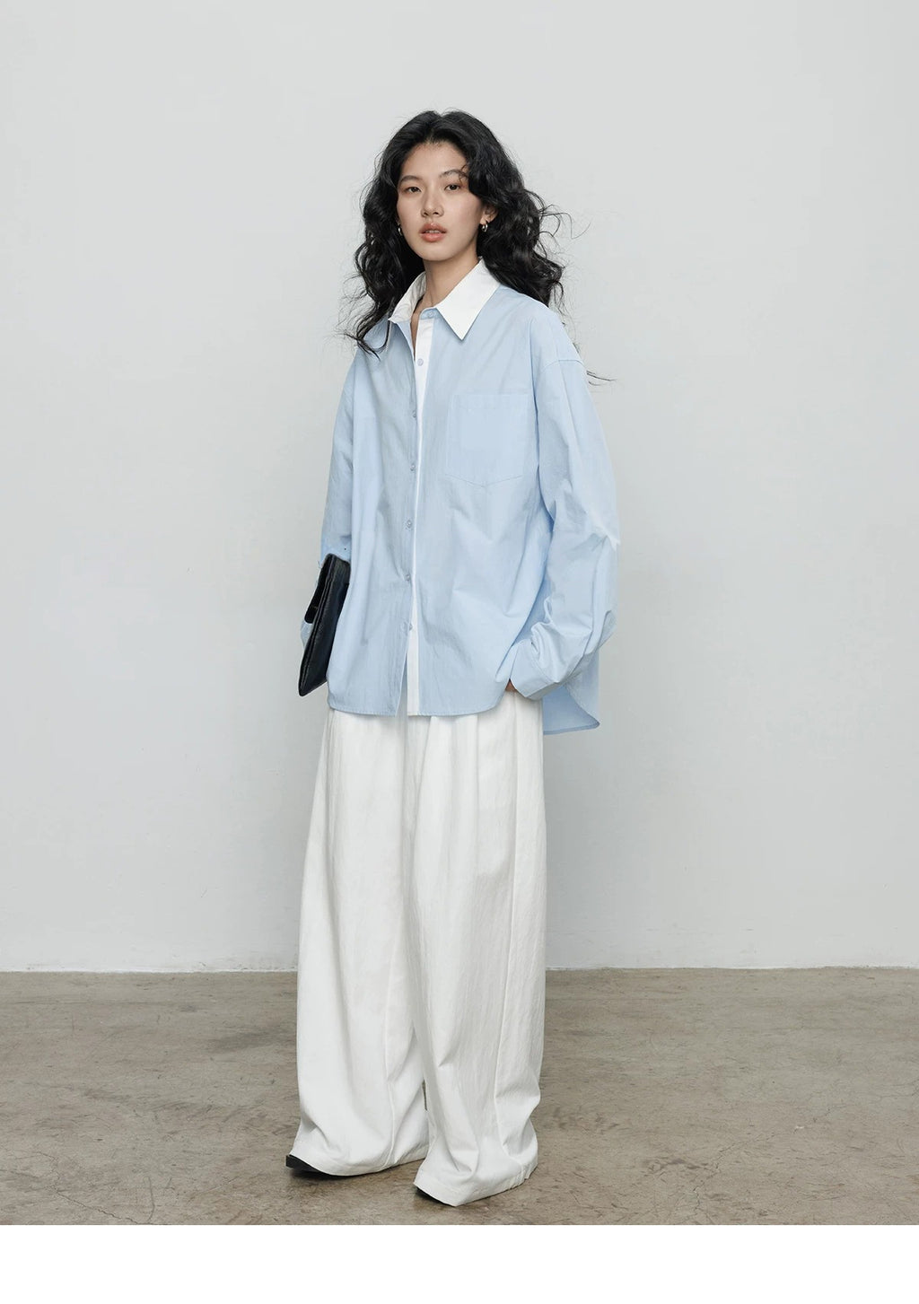 Oversized Cotton Poplin Shirt_BDHL8358
