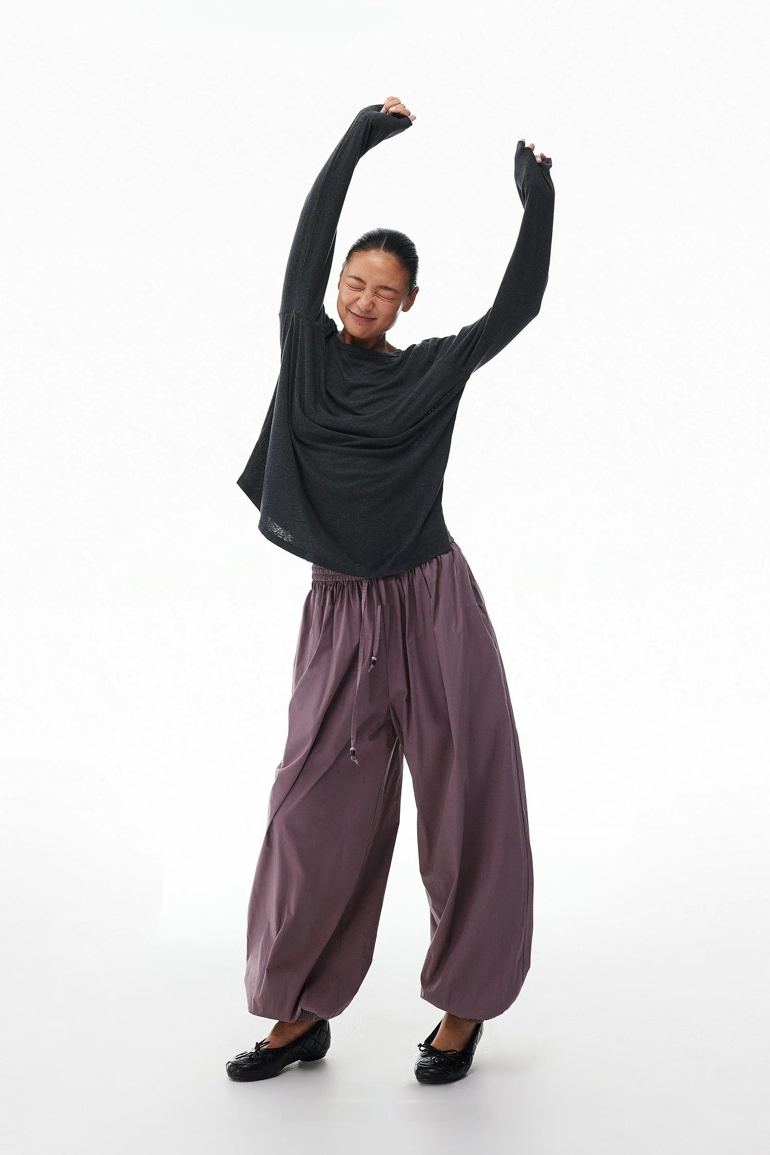Cotton Drawstring Balloon Pants_BDHL8308