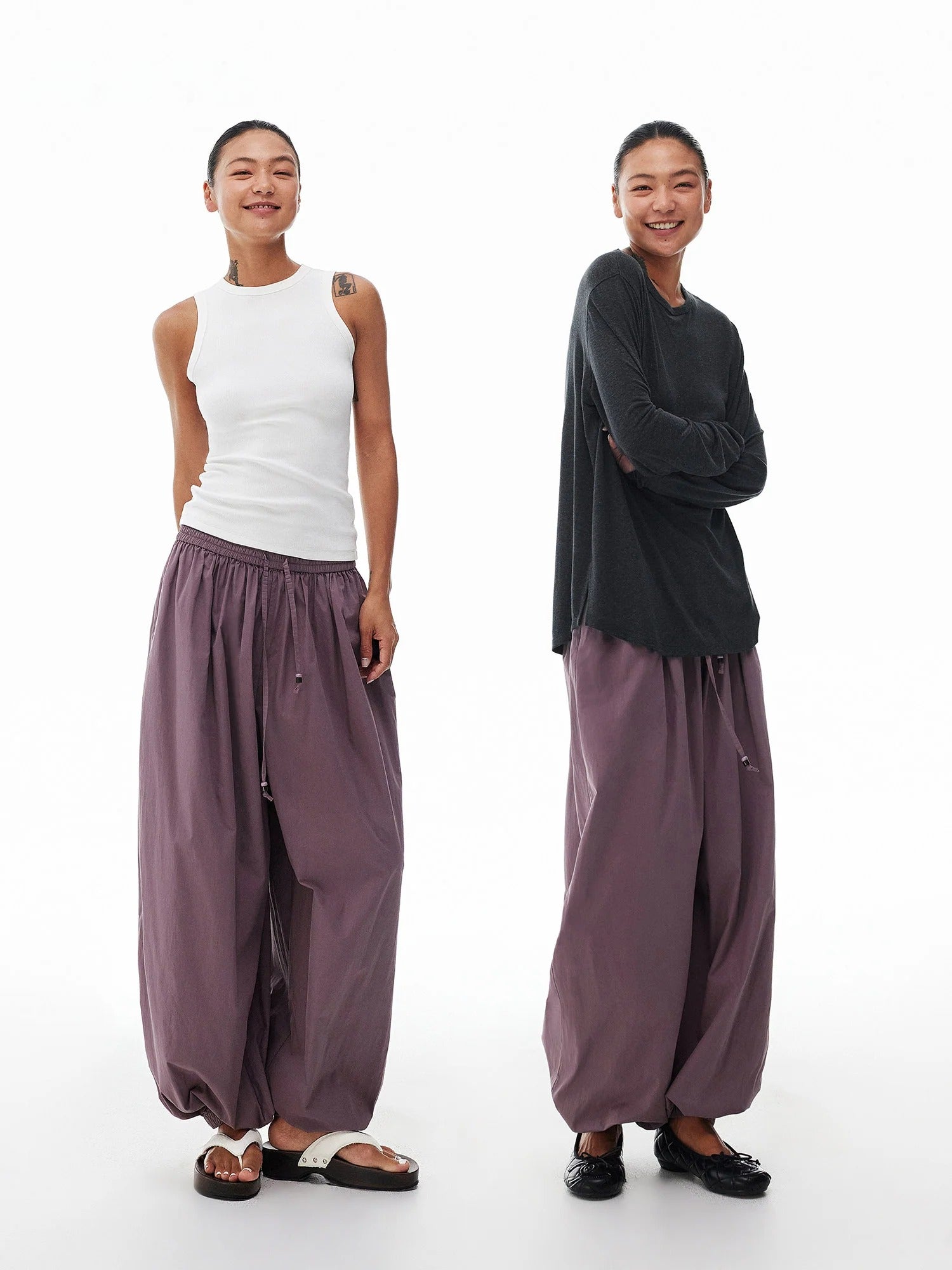 Cotton Drawstring Balloon Pants_BDHL8308