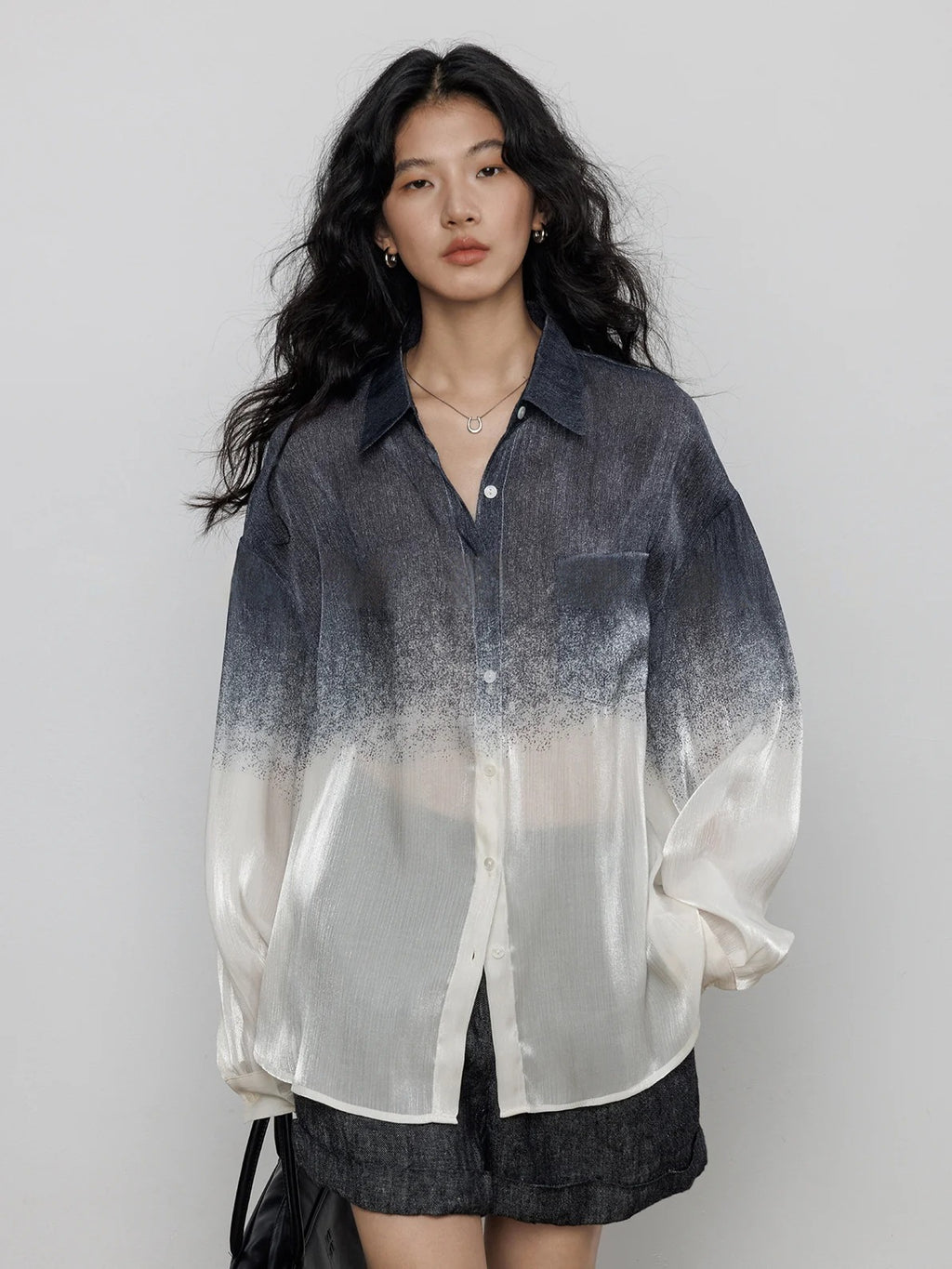 Design Gradation Print Shirt_BDHL7604