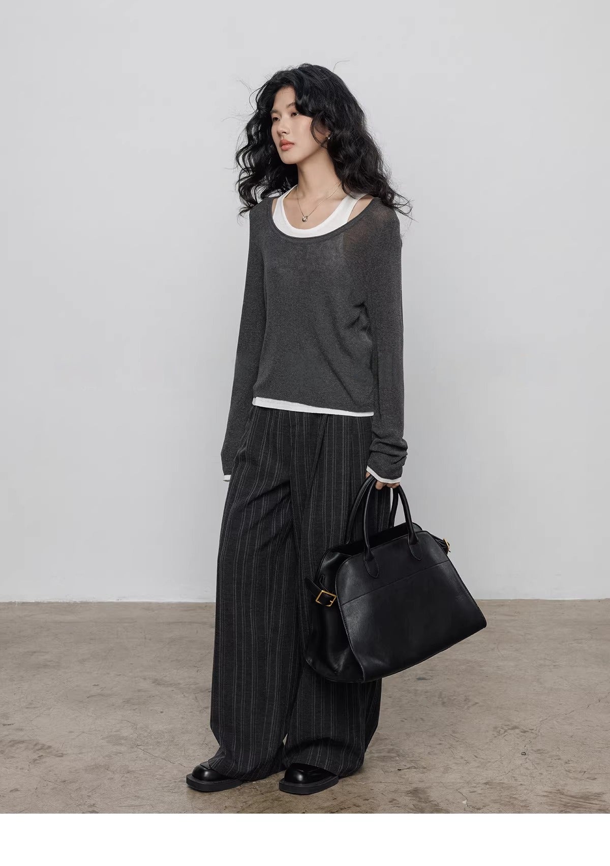 Spring Tencel Linen Knitted Sweater Vest_BDHL8203