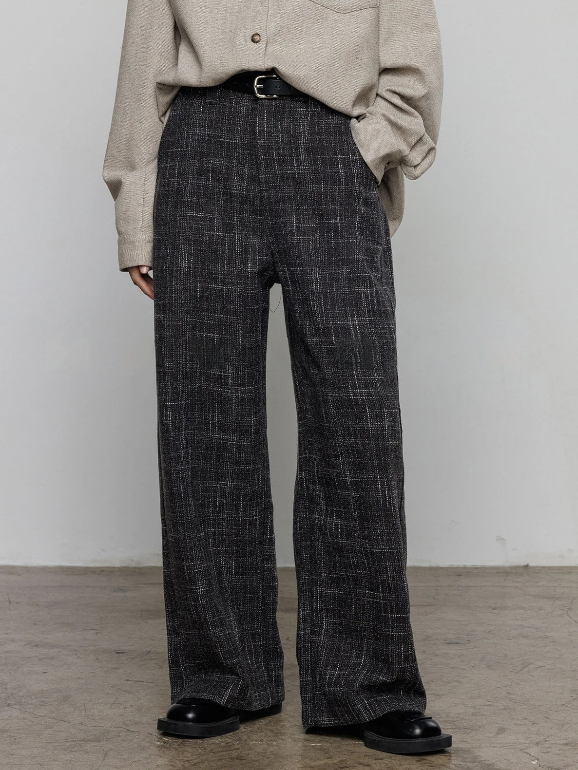 高腰磨毛褲_BDHL8078