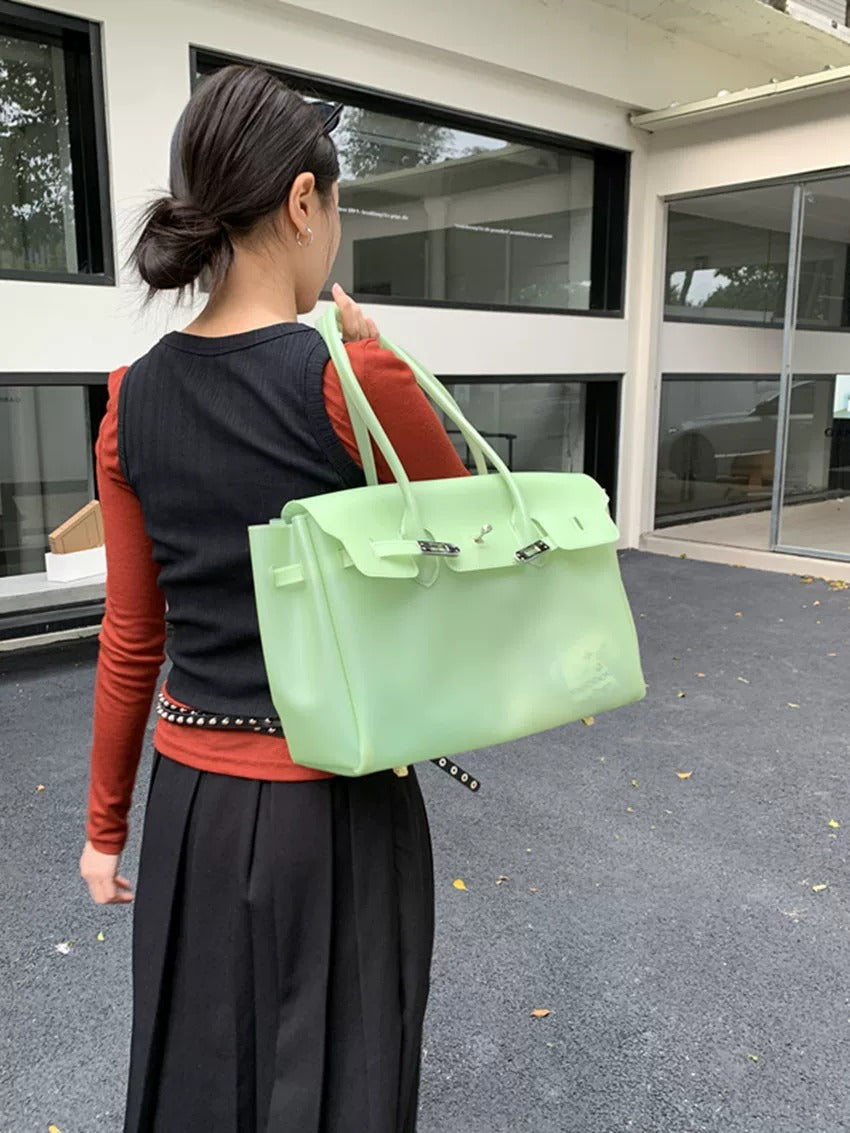 Jelly Turn-Lock Tote Bag_BDHL8250