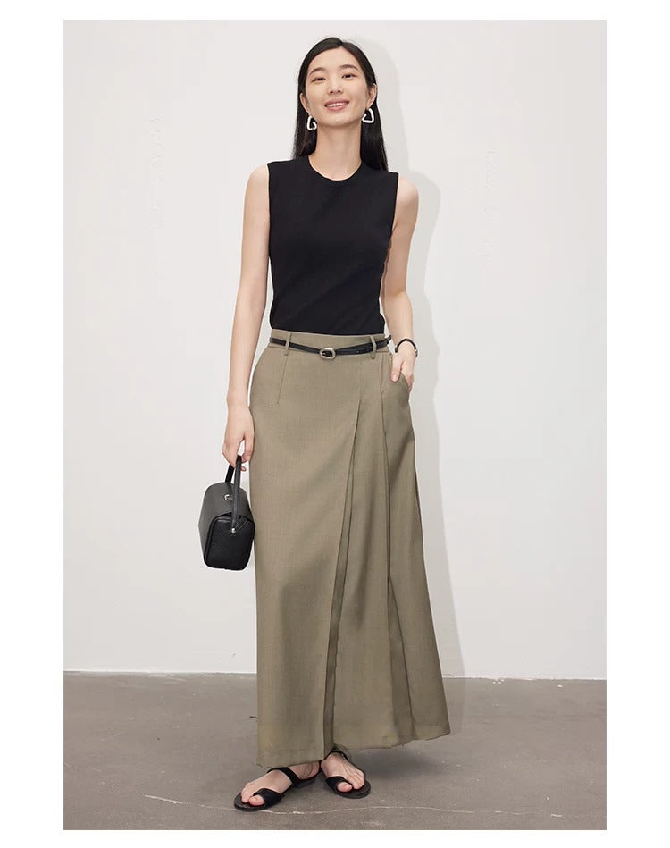 在庫限り早い者勝ち【即納】Essential Ribbed Sleeveless Knit_LCHK349