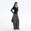 Vintage Plaid Wide-Leg Pants_BDHL8181