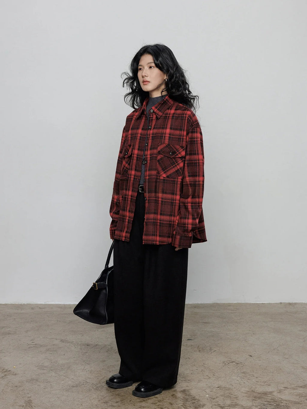 復古格紋襯衫_BDHL8090