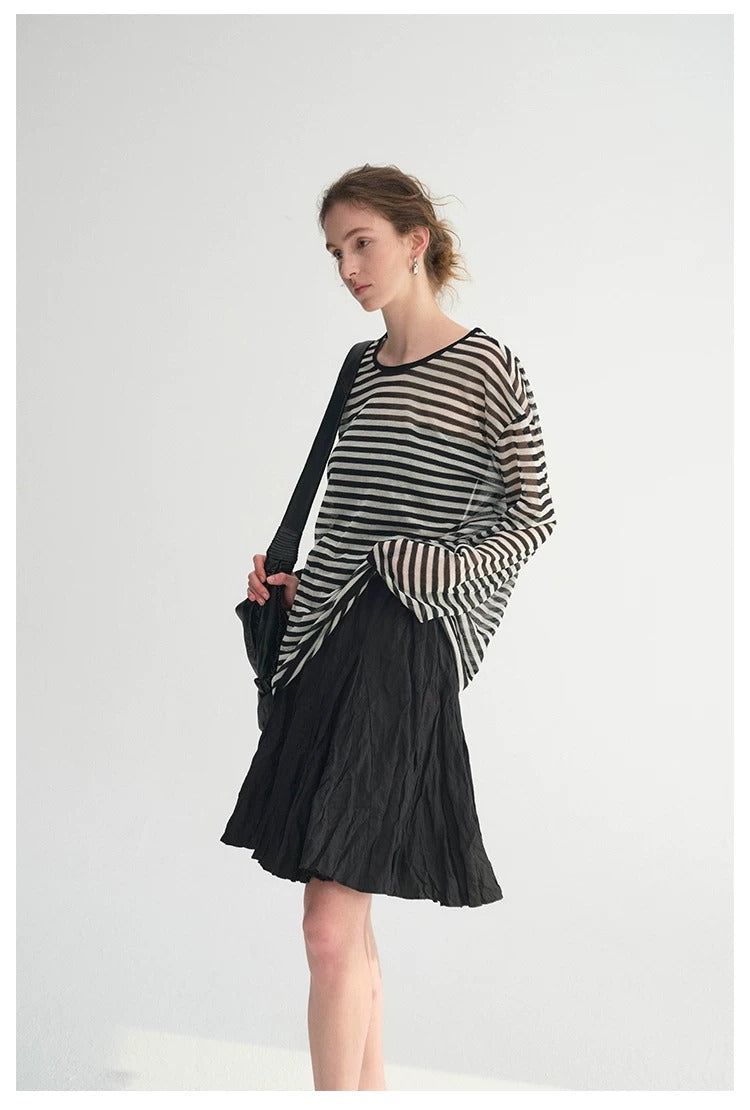 Striped Long-Sleeve Tee_BDHL8387
