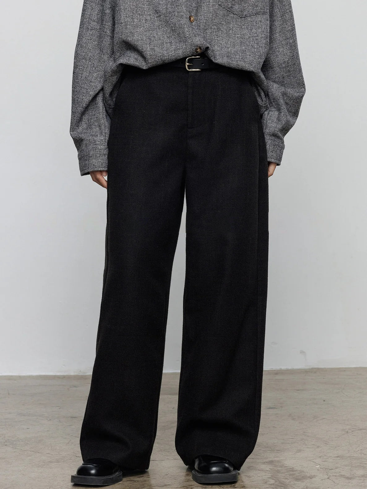 高腰磨毛褲_BDHL8078