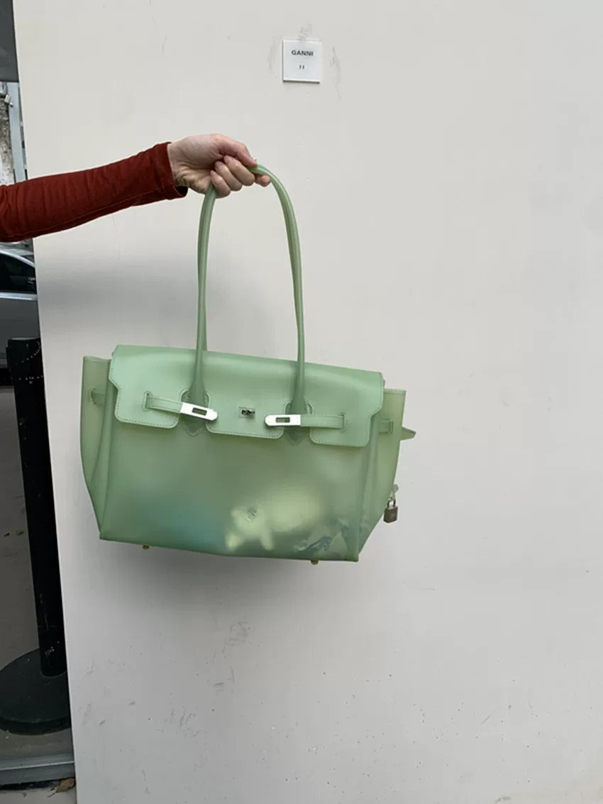 Jelly Turn-Lock Tote Bag_BDHL8250