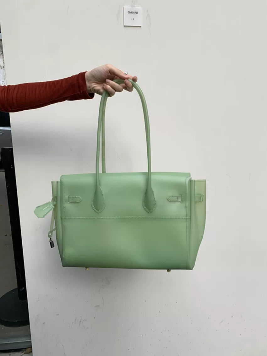 Jelly Turn-Lock Tote Bag_BDHL8250