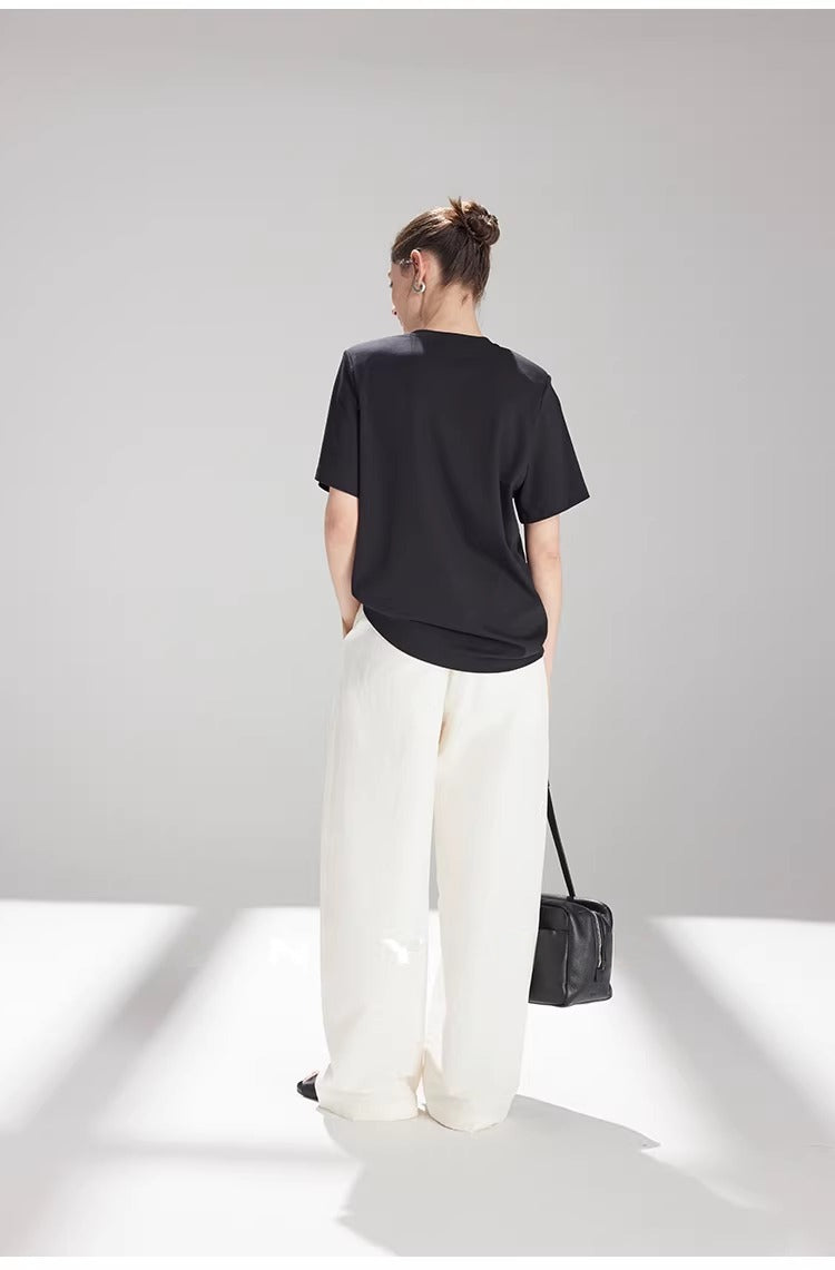 Origami Horse Appliqué Short Sleeve Tee_BDHL8222