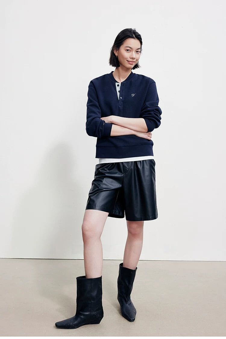 Faux Leather Shorts_BDHL8393