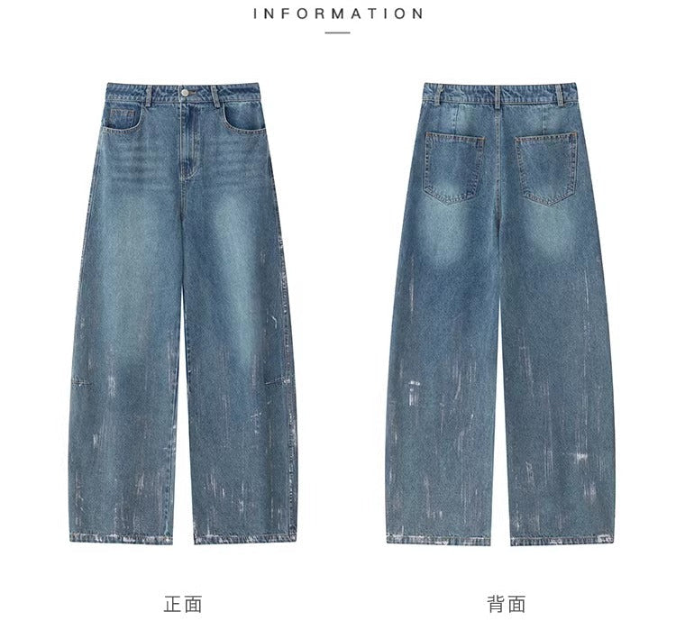 Vintage Hand-Brushed Wide-Leg Jeans_BDHL8241