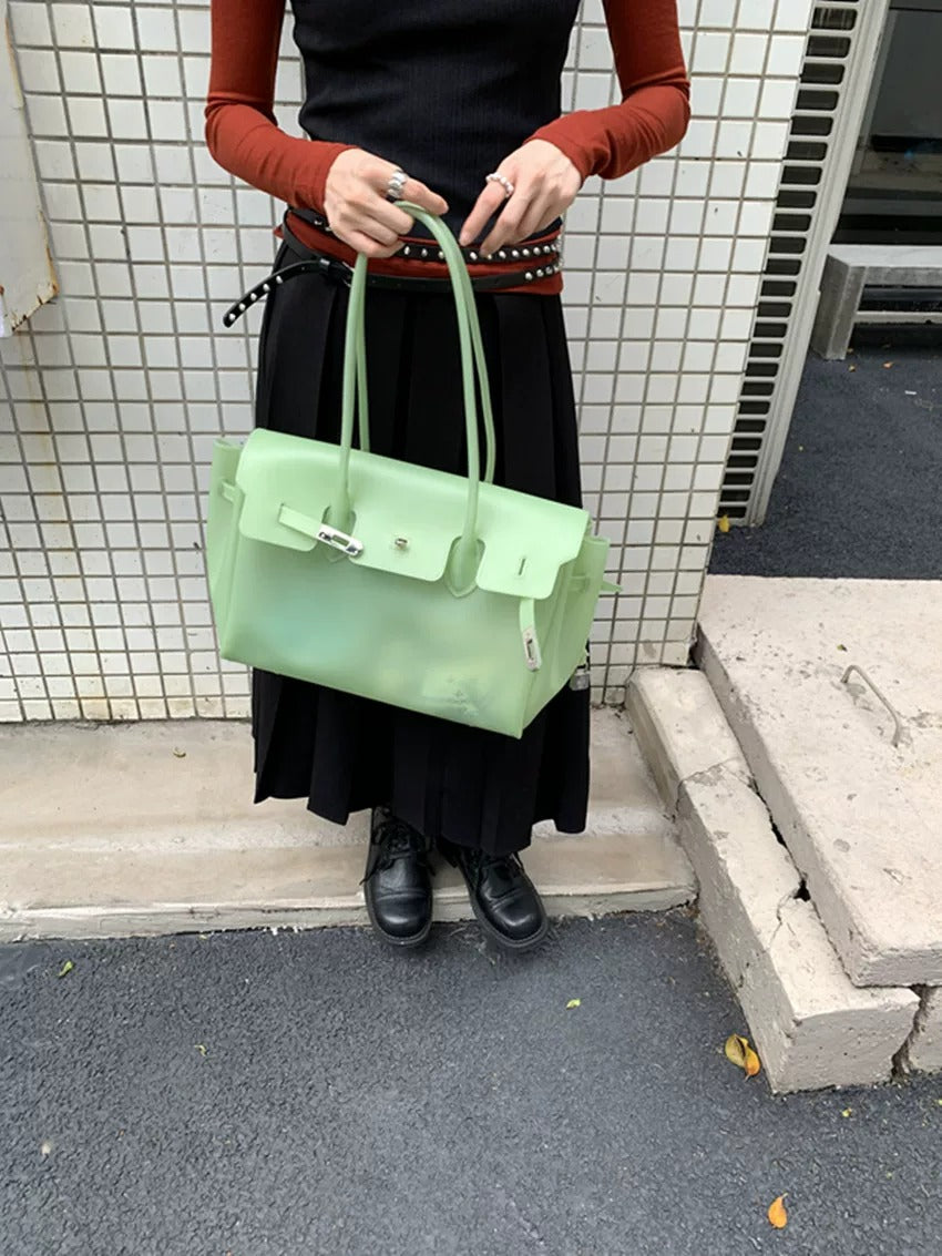 Jelly Turn-Lock Tote Bag_BDHL8250