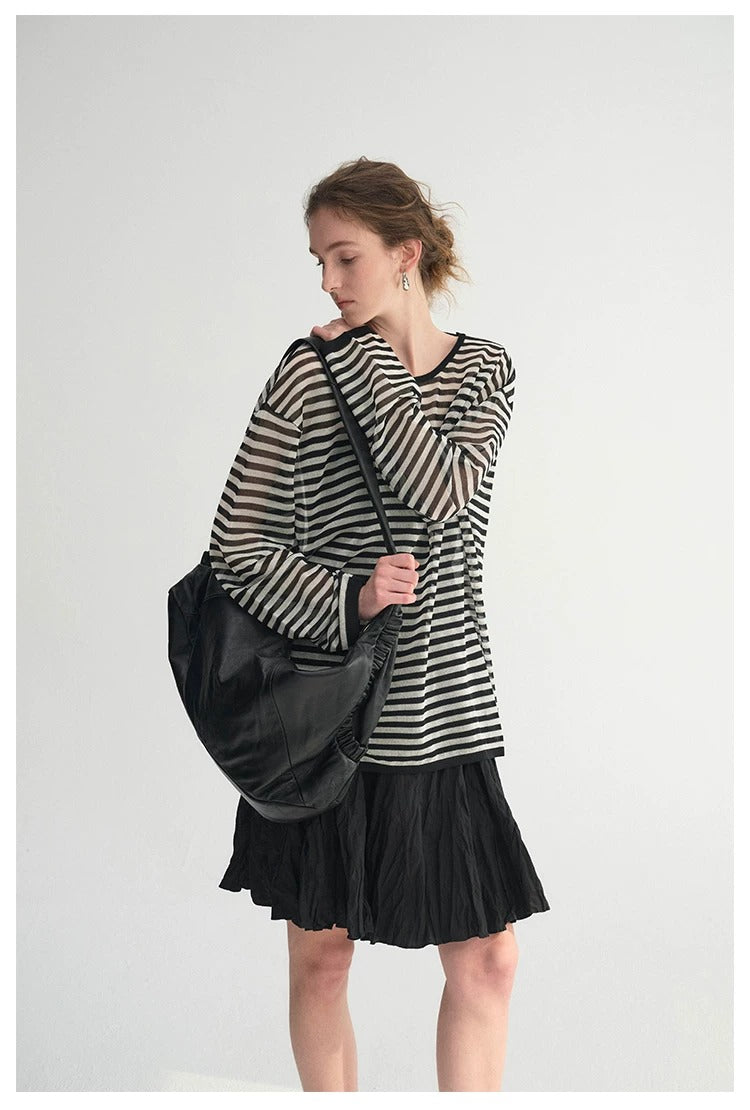 Striped Long-Sleeve Tee_BDHL8387