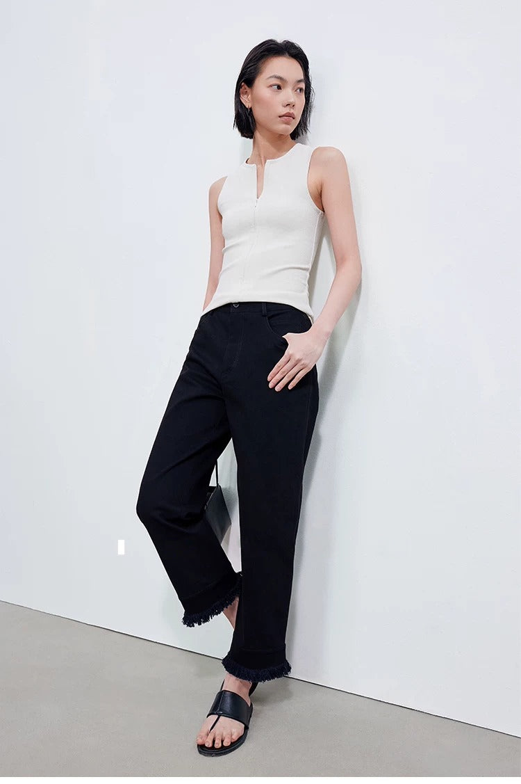 Sleeveless Zip Tank Top_BDHL8389