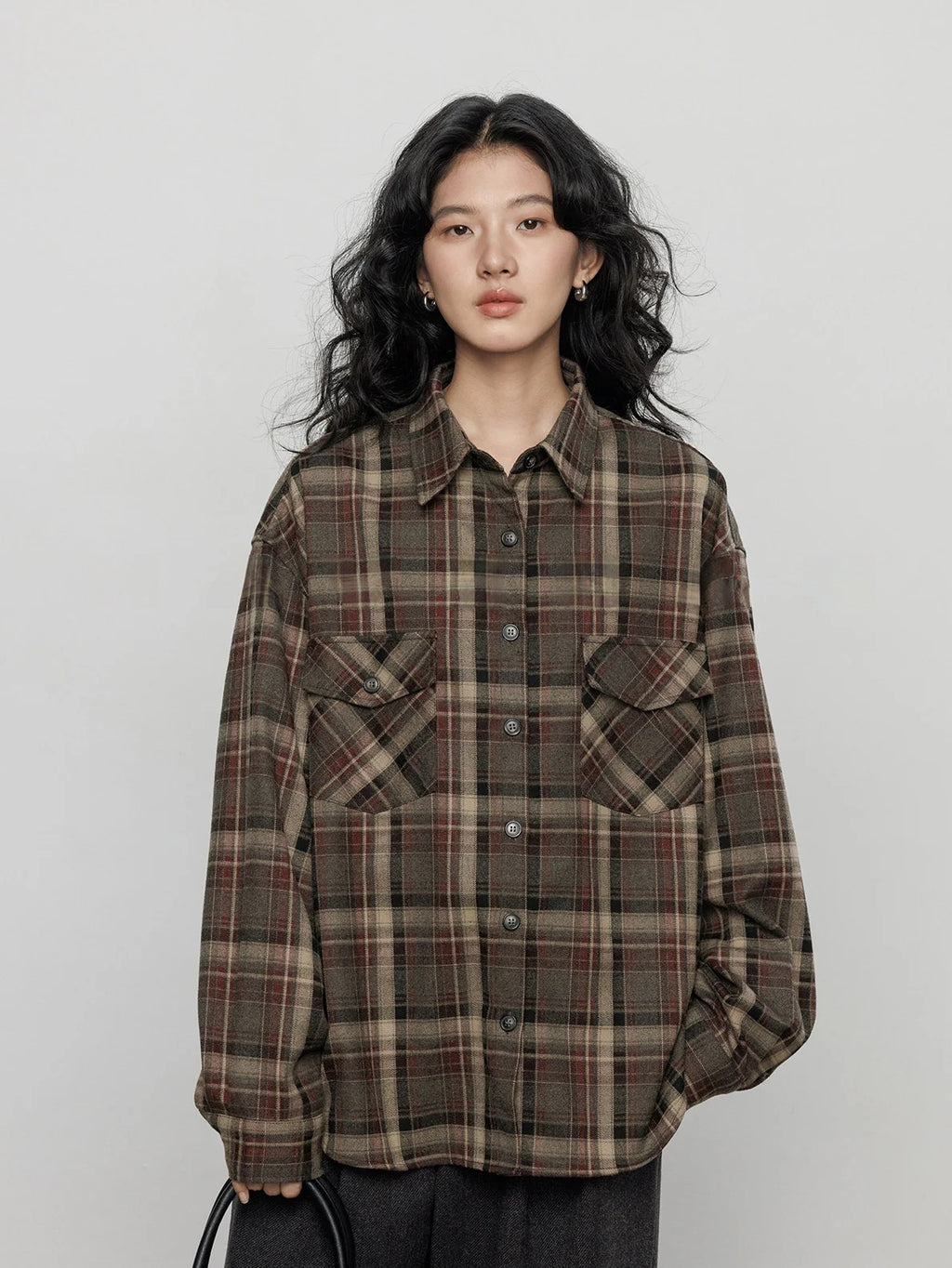 復古格紋襯衫_BDHL8090