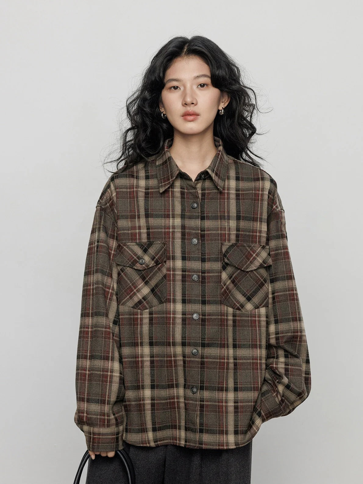 復古格紋襯衫_BDHL8090