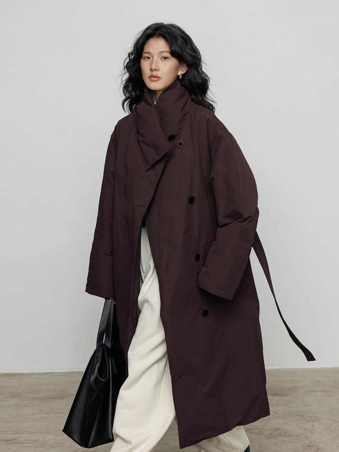 圍巾領羽絨外套_BDHL8085