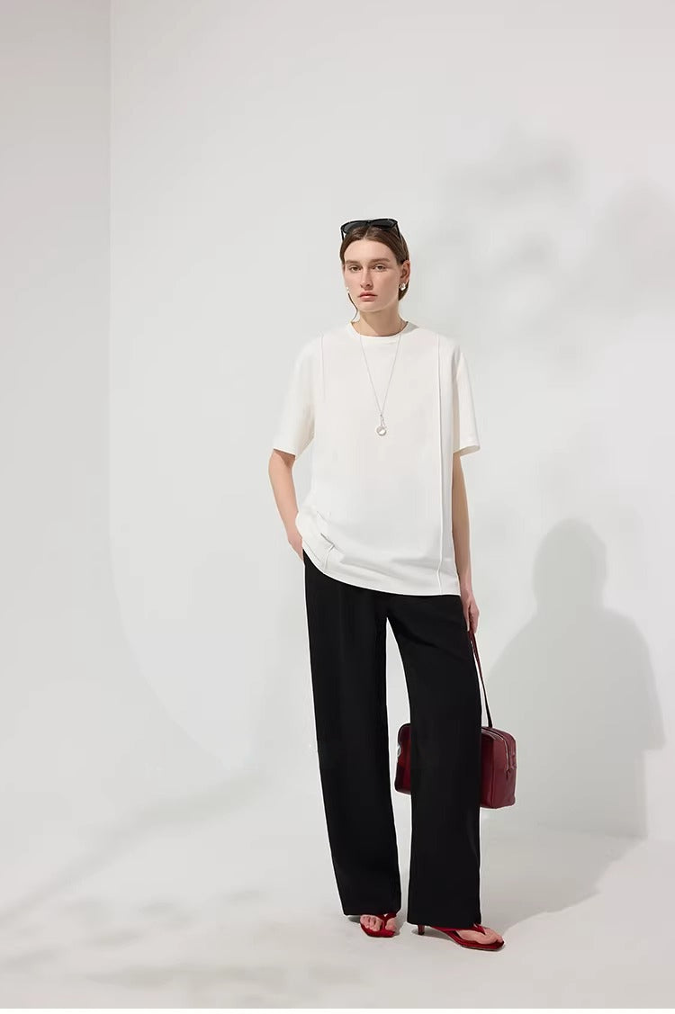 Custom Waistband Relaxed Straight-Leg Pants_BDHL8231