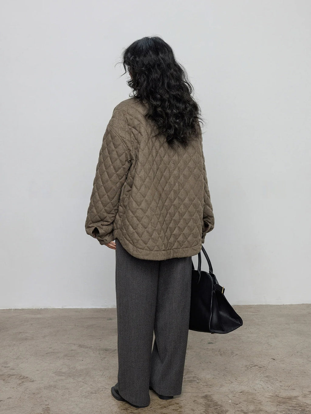 領口飾邊絎縫夾克_BDHL8091