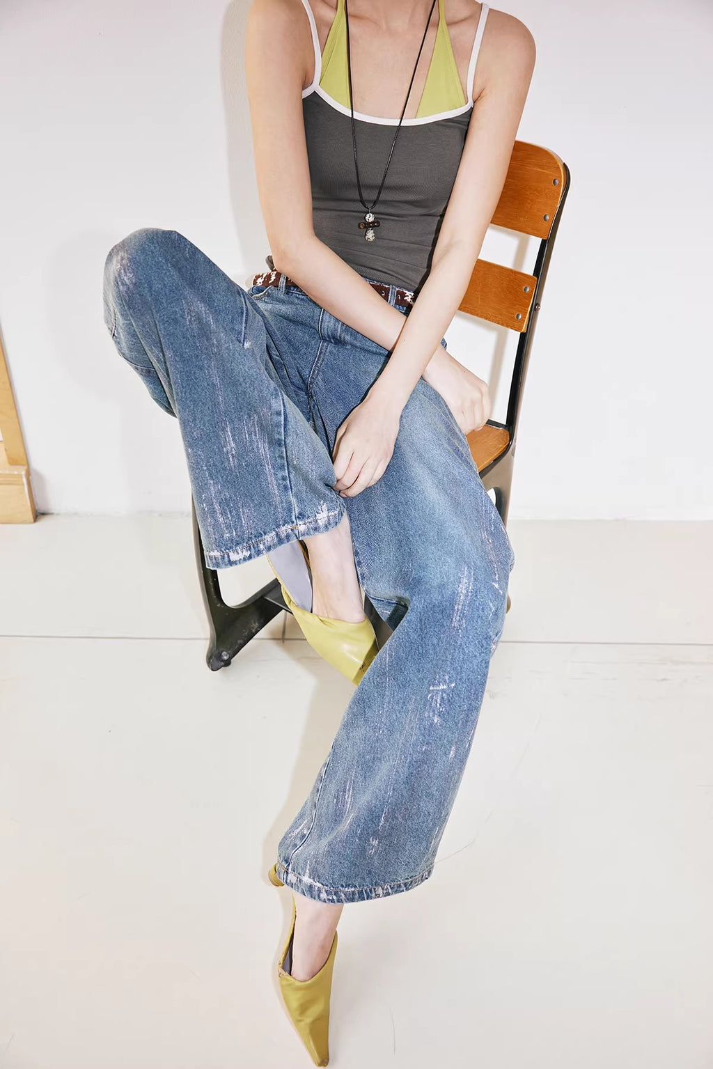 Vintage Hand-Brushed Wide-Leg Jeans_BDHL8241