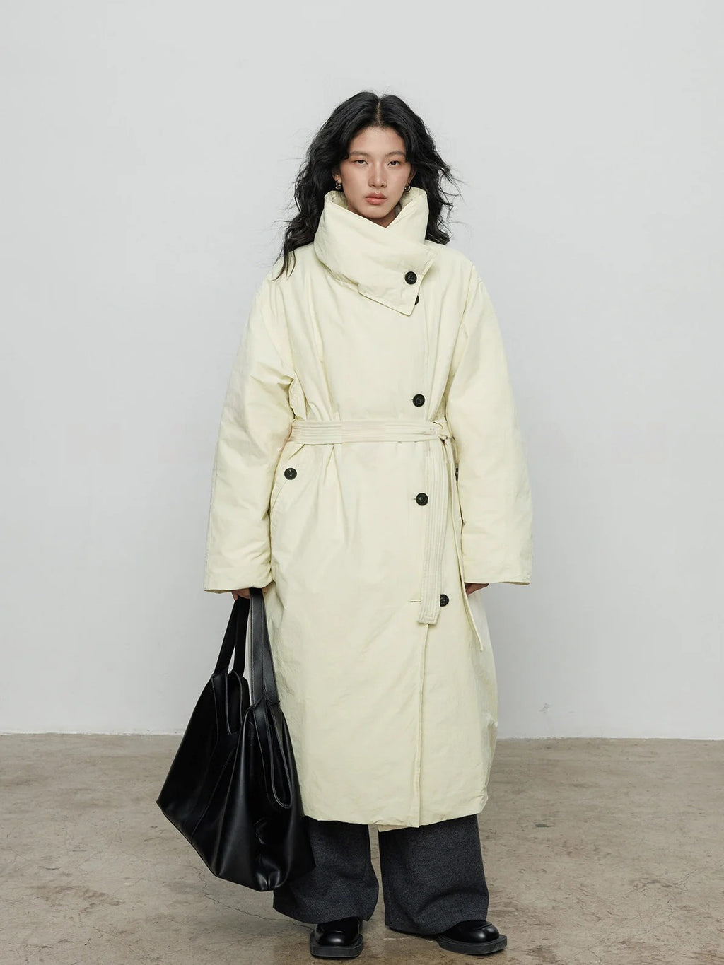 圍巾領羽絨外套_BDHL8085