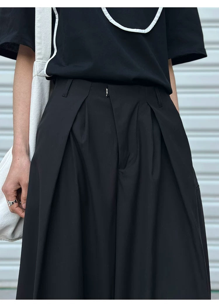 High Waist Balloon Wide Leg Drape Pants_BDHL8263